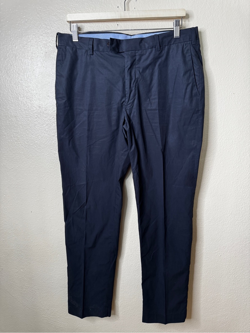 Polo Ralph Lauren Mens 33x30 Black Slim Fit Cotton Chino Dress Pants